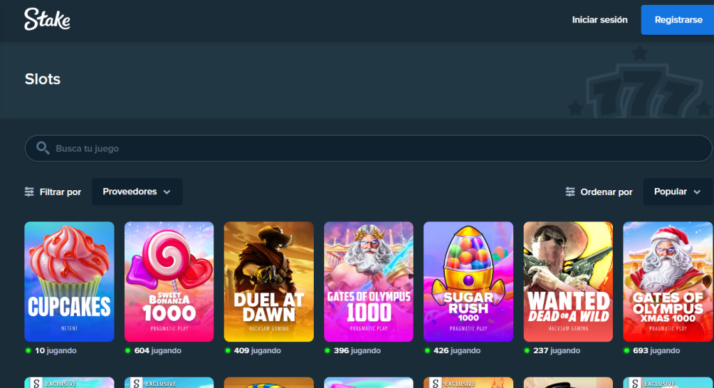 mejores juegos de slots para jugar con stake y poder usar cryptos