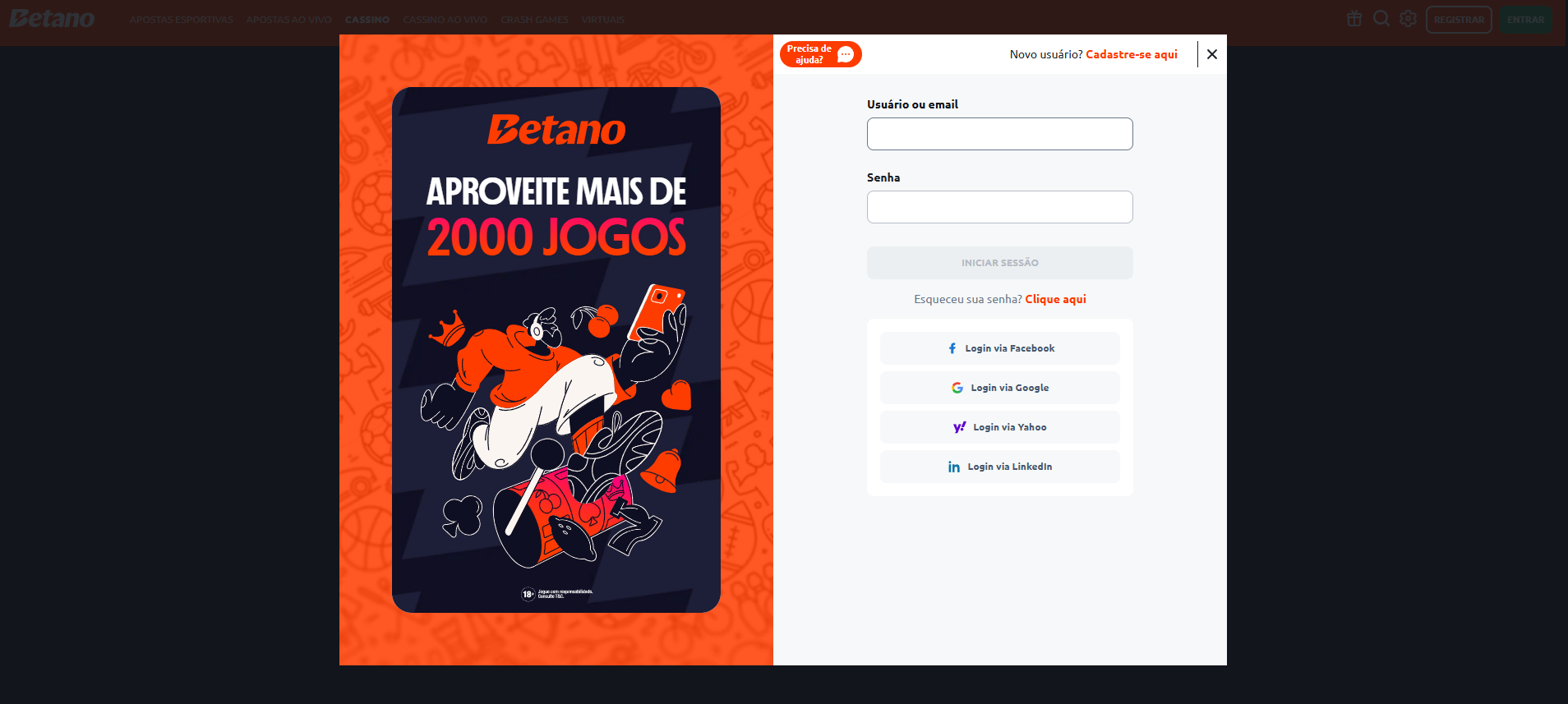 BETANO Jogos SEM Deposito