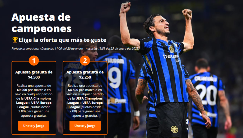 betsson apuesta de campeones