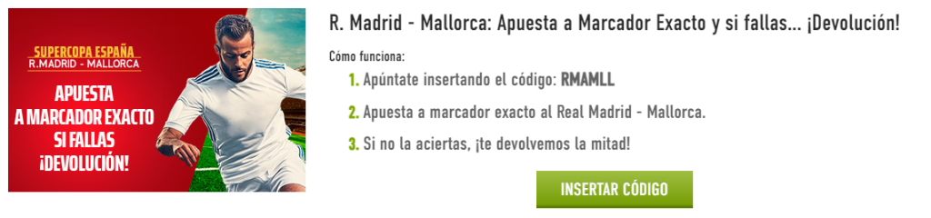 seguro real madrid vs mallorca sportium