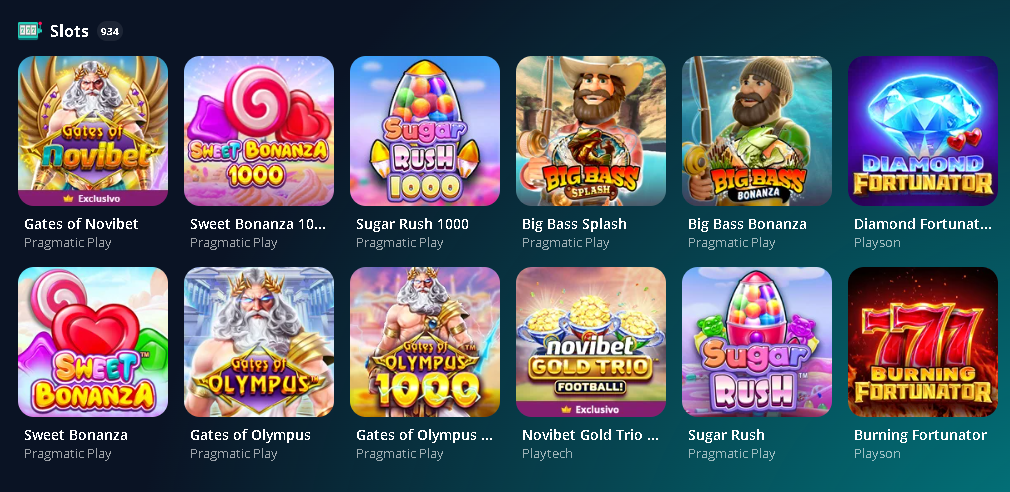 novibet slots