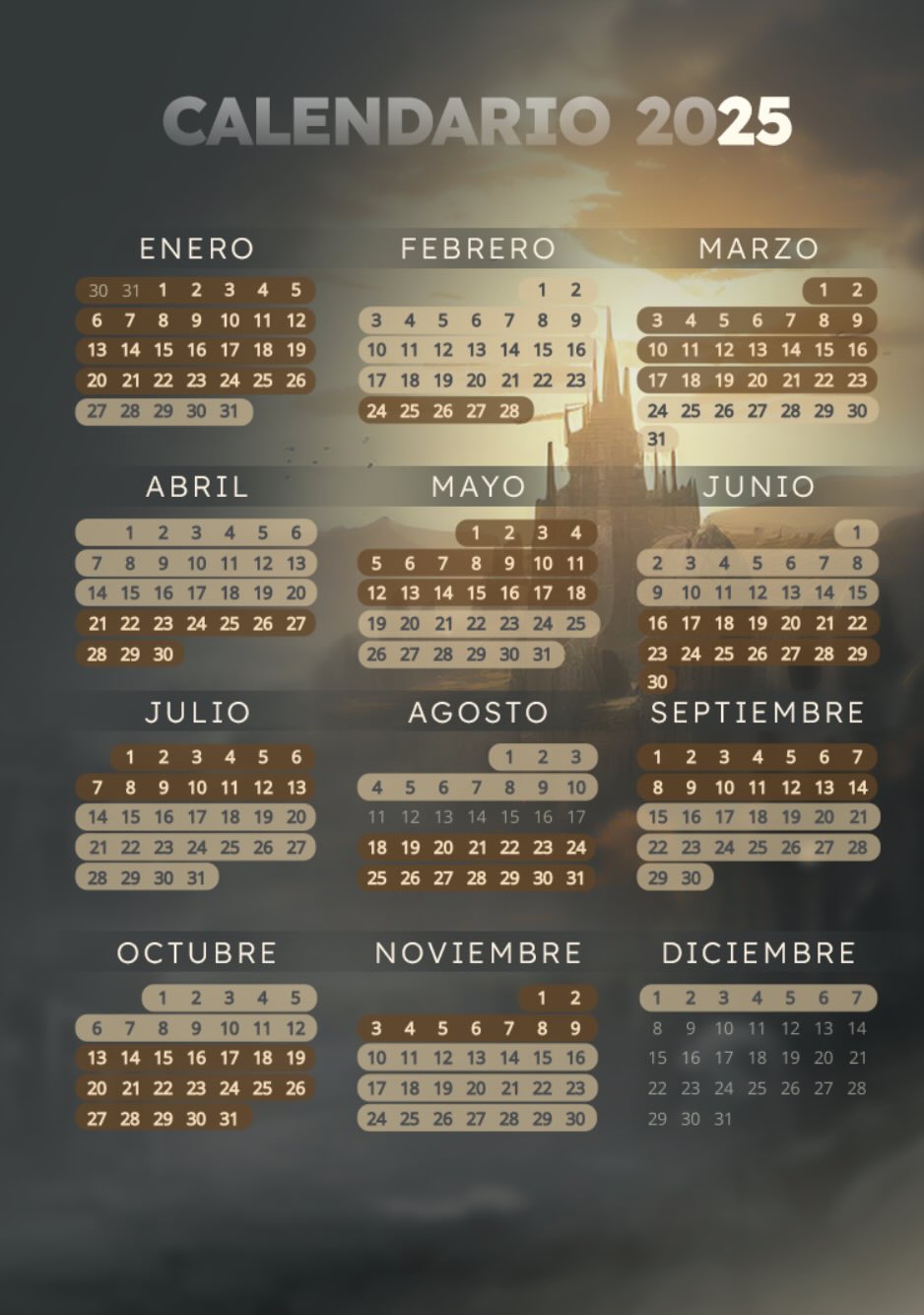 Calendario Poker Rakeback