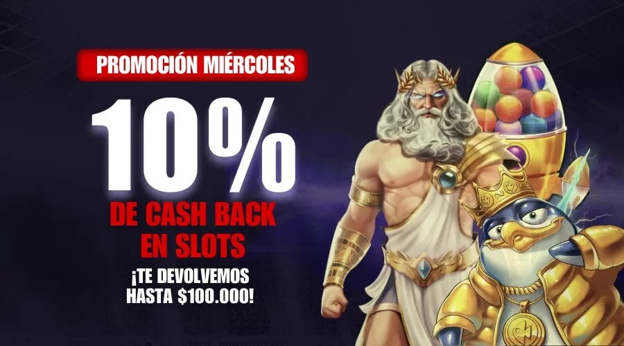 betsala 10% cashback miércoles
