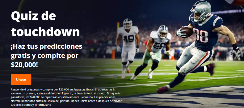 betsson quiz de touchdown