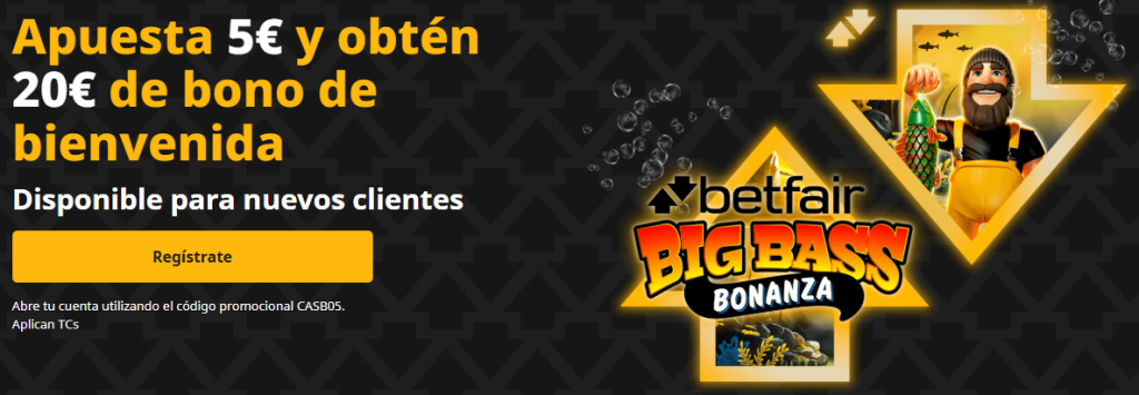 bono bienvenida casino betfair