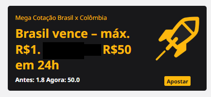 betfair mega cotação brasil