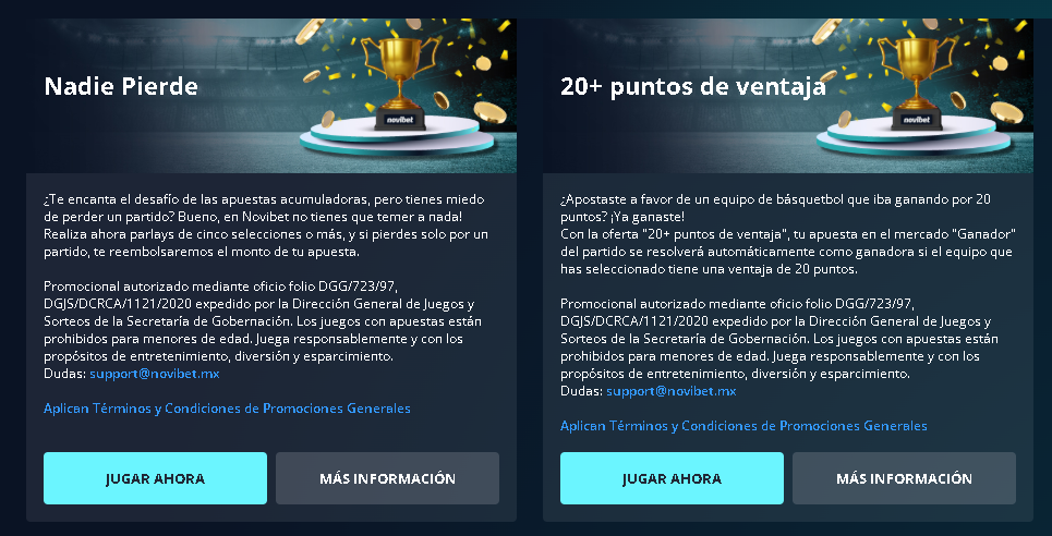 novibet bono apuestas combinadas