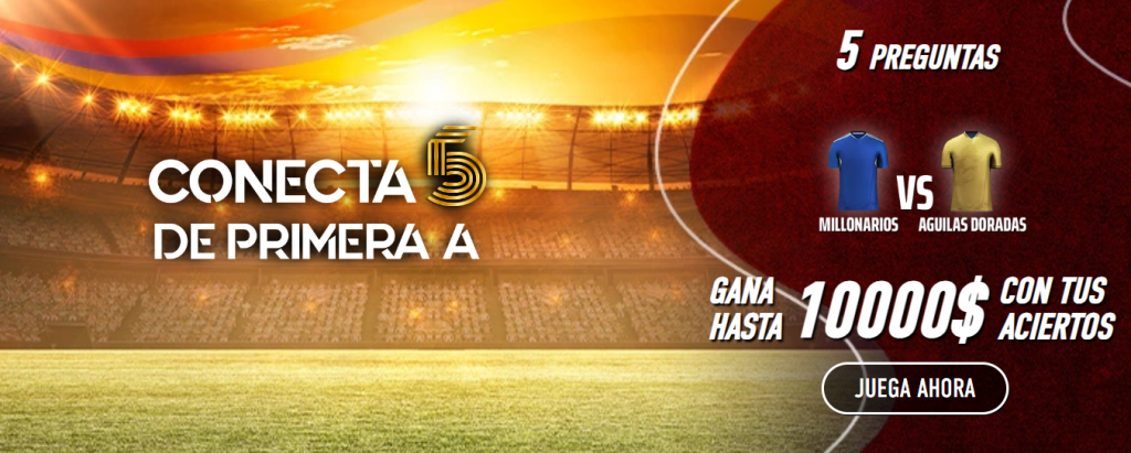 sportium conecta 5 millonarios águilas