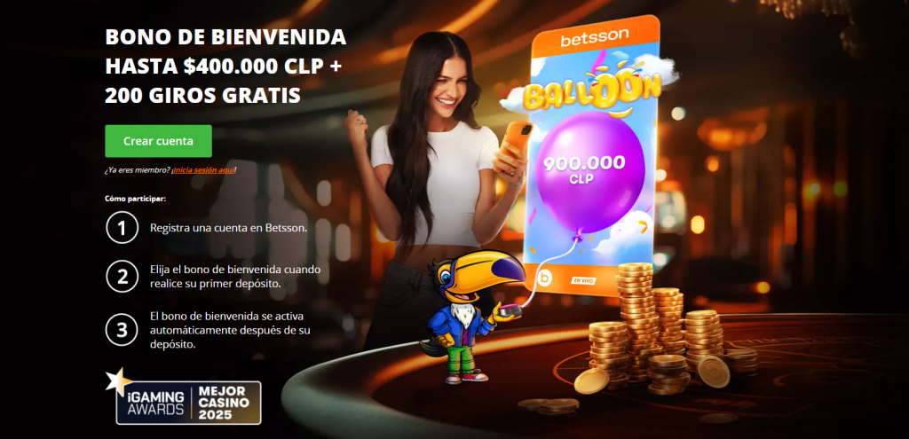 betsson nuevos bonos chile