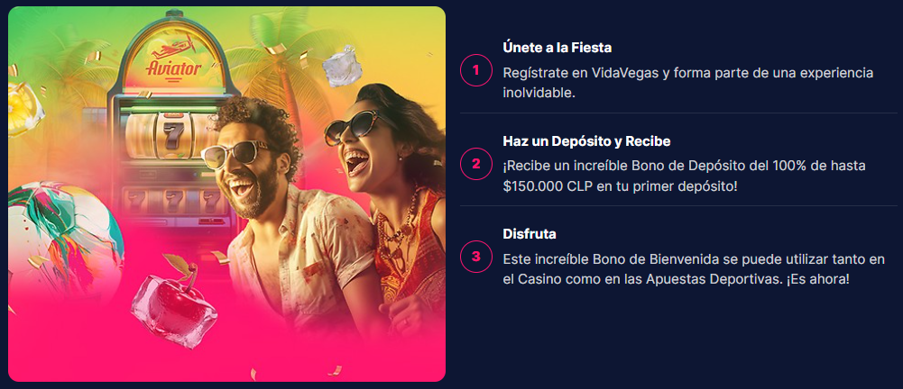 vidavegas nuevo bono bienvenida