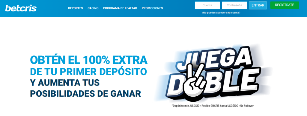 betcris nuevo bono deportes