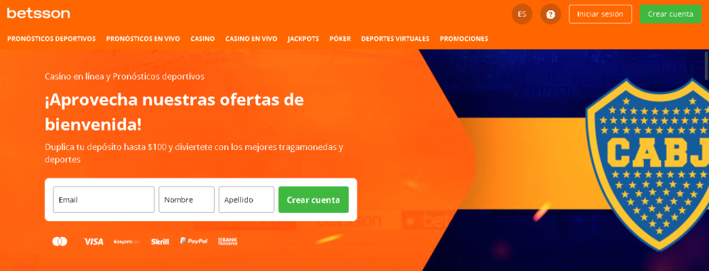 betsson bono sin depósito ecuador