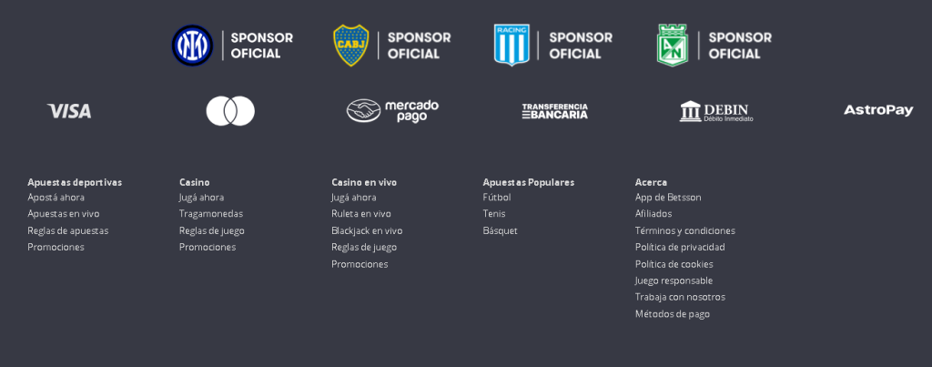 betsson depositar retirar mercado pago