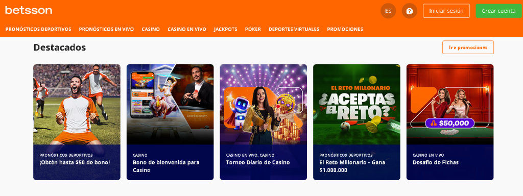 betsson sin depósito