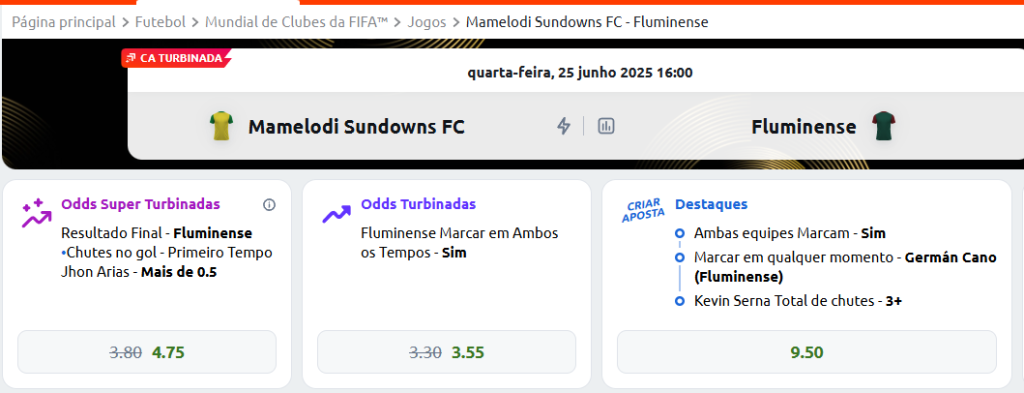 betano mamelodi x fluminense