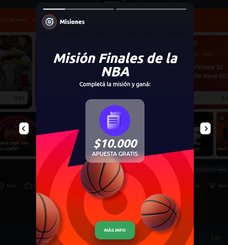 betano misión finales nba