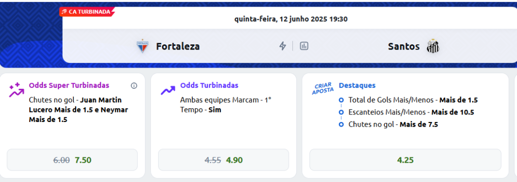 betano odds super turbinadas fortaleza