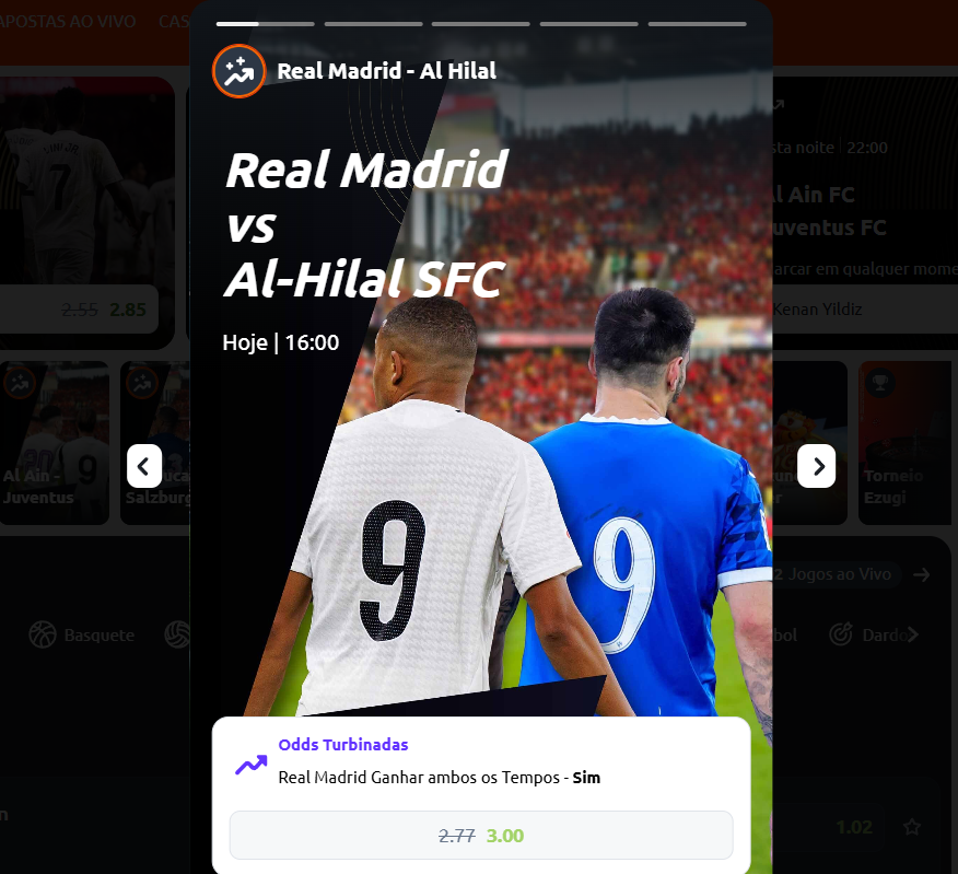 betano odds turbinadas madrid al hilal