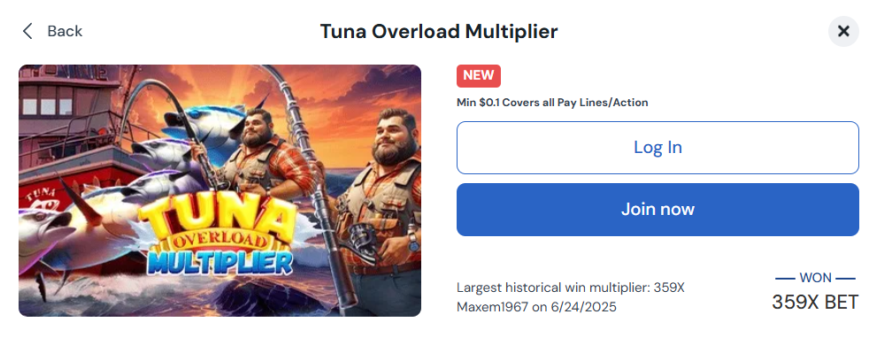 betrivers tuna overload multiplier