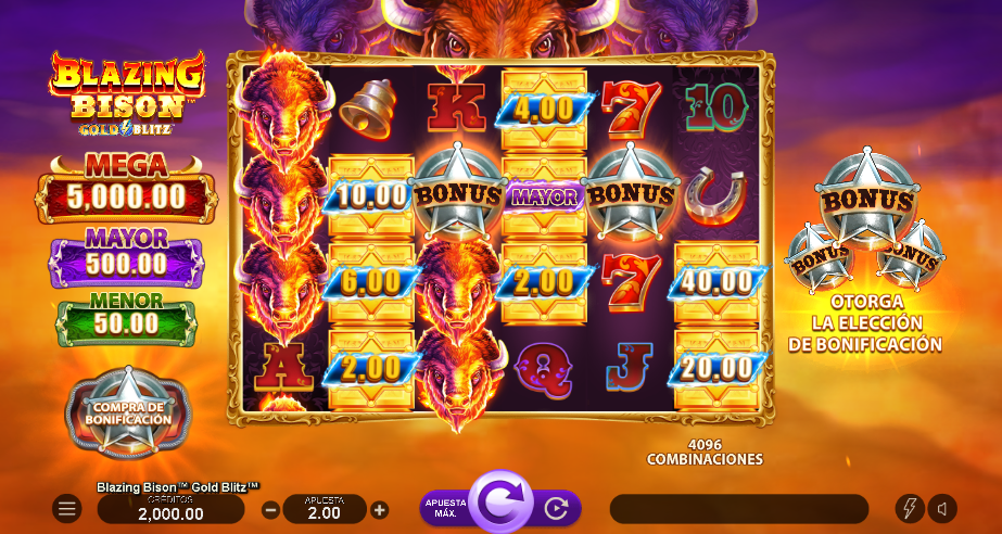 blazing bison betway