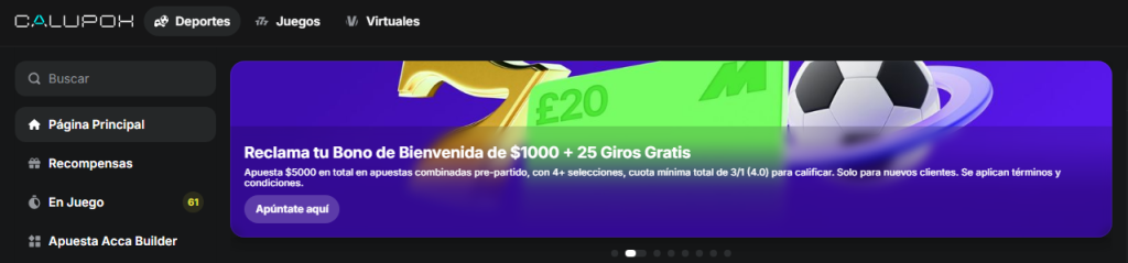 calupoh nuevo bono deportivo