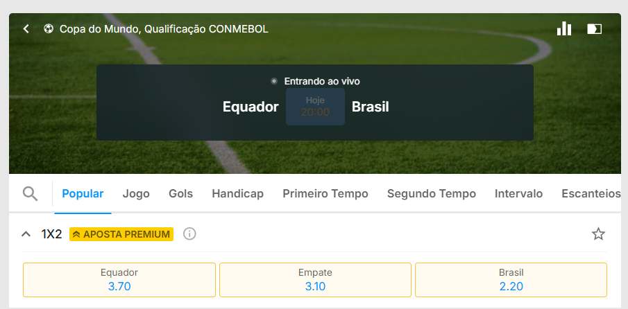 rivalo aposta premium equador