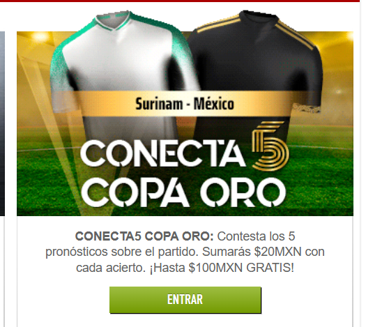 sportiumbet conecta 5 surinam méxico