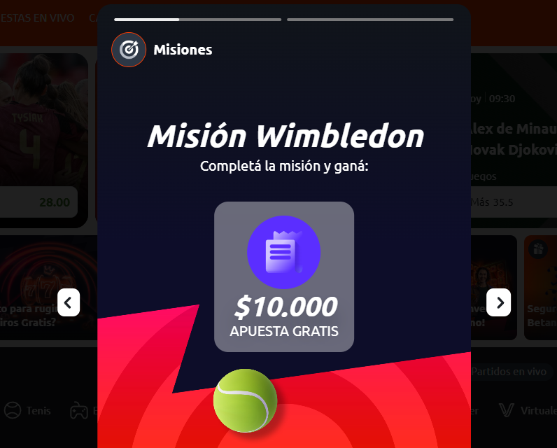 betano misión wimbledon