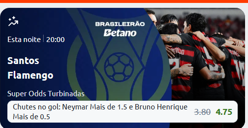 betano super odds santos flamengo