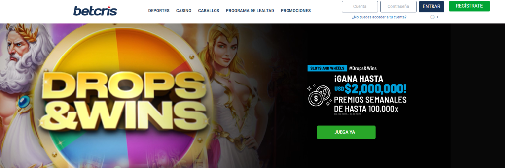 betcris drops & wins