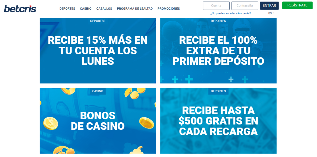 betcris bono casino en nicaragua