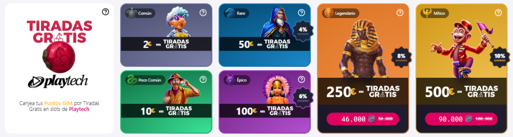 tiradas gratis gm plus