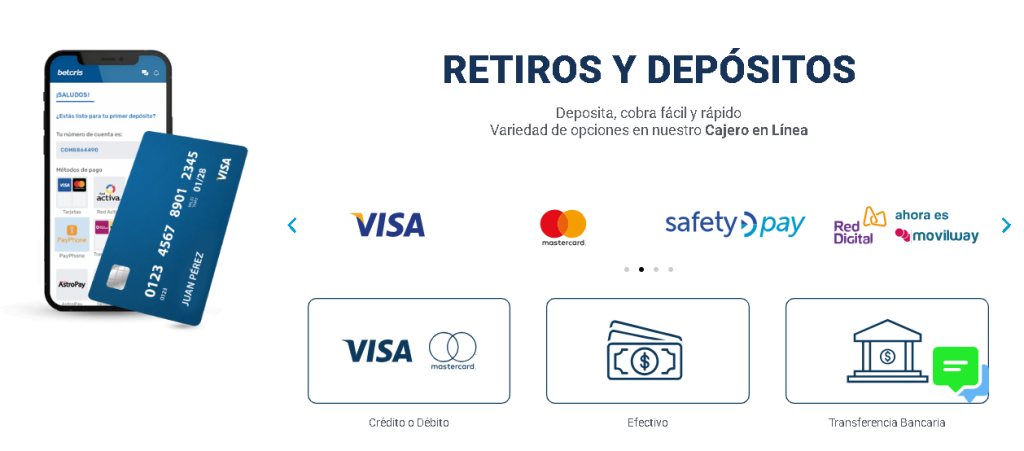 retiros y depósitos