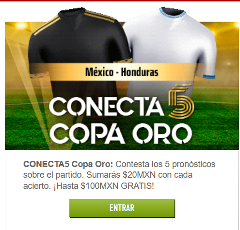 sportiumbet conecta 5 méxico honduras