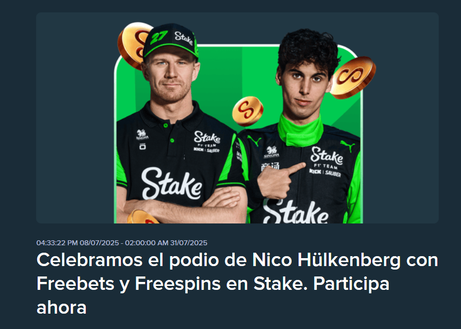 stake celebramos el podio