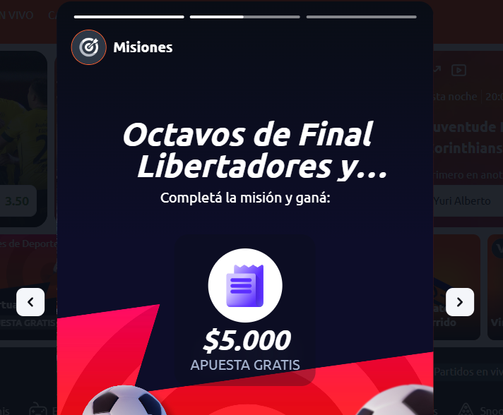 betano misión octavos de final