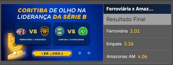 betnacional ferroviária x amazonas