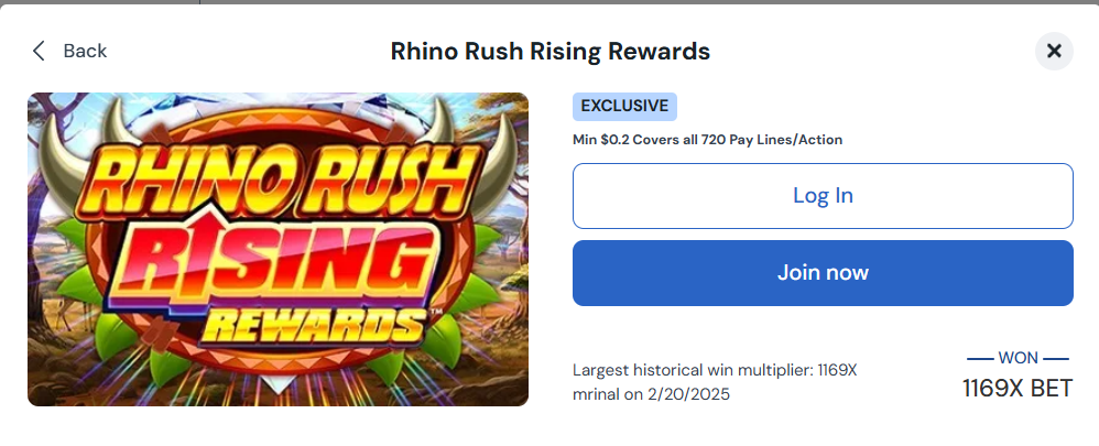 betrivers rhino rush rising rewards