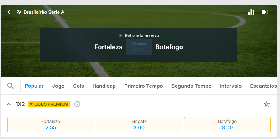 rivalo fortaleza x botafogo