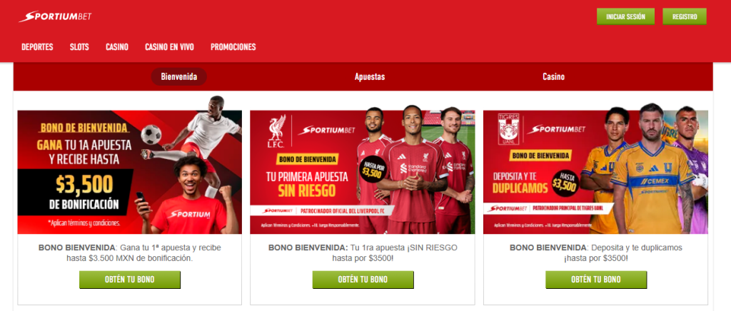 sportium bonos en méxico