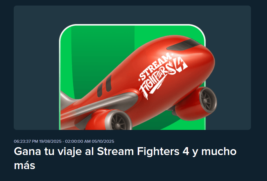 stake gana viaje stream fighters