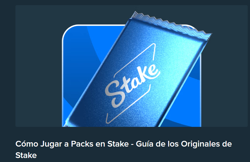stake nuevo lanzamiento packs