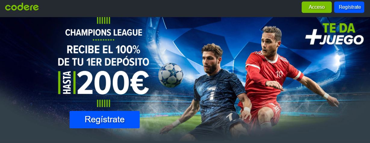 Codere bono de bienvenida