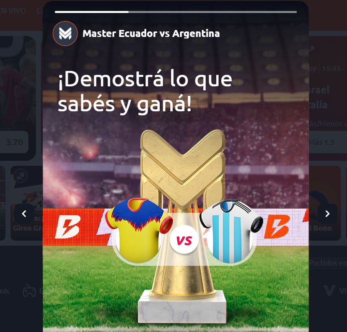 betano master ecuador argentina