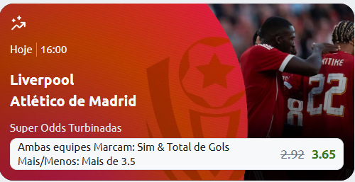 betano super odds liverpool atlético