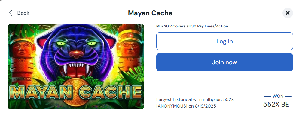 betrivers mayan cache