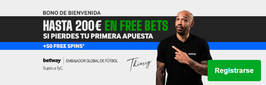 bono betway sports bienvenida