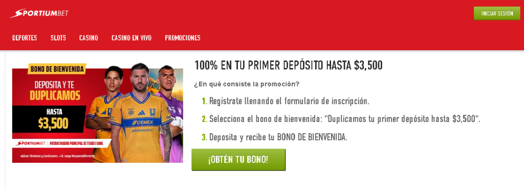 bono sportiumbet méxico