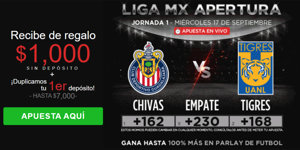 caliente chivas vs tigres