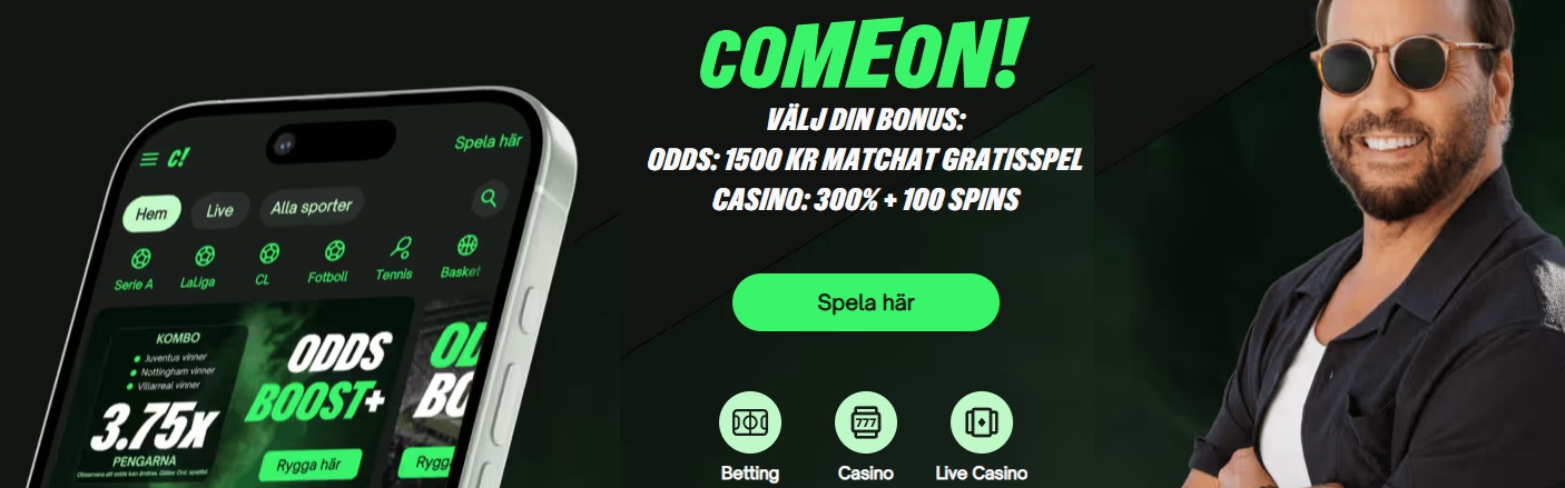comeon banner bonus